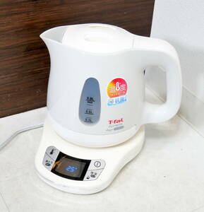 ▲(R606-H100) 動作品 T-fal ティファール KO6201JP アプレシア エージー・プラス コントロール 0.8L 電気ケトル 通電OK