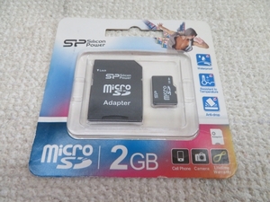 2GB★SP microSDカード PC用品 USED 11022④★！！