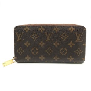 良品 LOUISVUITTON ルイヴィトン モノグラム ジッピー ウォレット 長財布 ラウンド ブラウン a2497