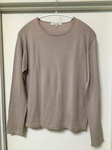 ◆【定番】International Gallery BEAMS インターナショナルギャラリー ビームス/ カシミアクルーネックニットBEIGE 46