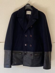 UNDERCOVERISM アンダーカバイズム 11AW レザー切替ウールPコート H4306-1 【USED】