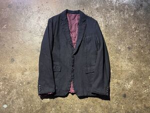 COMME des GARCONS HOMME 11AW 裏地ドットウール縮絨2Bジャケット コムデギャルソンオム 2011AW AD2011 HH-J009 M