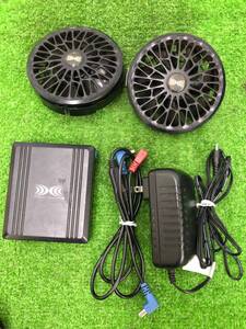 【中古品】SUN-S サンエス 空調風神服 24V ハイパワーファン RD9410PH & バッテリー RD9490PJ 　/　ITXV554VOE1C