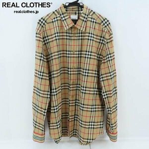 ☆【JPタグ】BURBERRY/バーバリー ノバチェック 長袖シャツ THTHAGAR129SAM /XXL /000