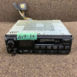 AV9-52 激安 カーステレオ PORSCHE ポルシェ CR-2 993.645.104.00ALP カセット FM/AM テープデッキ オーディオ 通電未確認 ジャンク