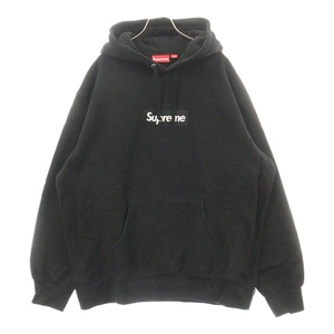 SUPREME シュプリーム 21AW Box Logo Hooded Sweatshirt ボックスロゴ フーデッド スウェット プルオーバーパーカー ブラック