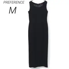 美品♡【PREFERENCE】 ブラック  ノースリーブ ロングワンピース M