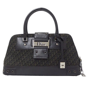 ディオール Dior バッグ レディース ブランド ハンドバッグ キャンバス トロッター ストリートシック ブラック 手持ち ロゴ おしゃれ