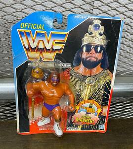 即決　激レア ハズブロ HASBRO WWF ランディ サベージ フィギュア 1990ブルーカード GALOOB WCW WWE ホーガン アルティメットウォリアー