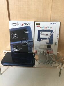 Newニンテンドー3DS LL 本体メタリックブルー +アクセサリーセット+ACアダプタ