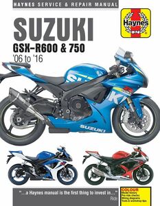 ★新品★送料無料★スズキ Suzuki GSX-R600 & GSX-R750 2006-2016★ヘインズ解説マニュアル★★