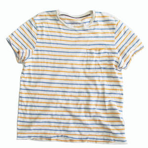 GAP ギャップ ボーダー 半袖 ポケT ポケット Tシャツ L E10