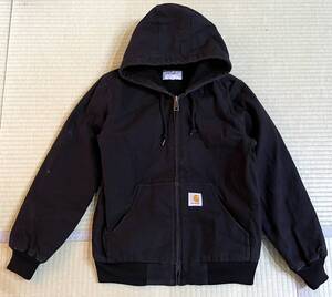 美品 CARHARTT WIP カーハート 3M THINSULATE ACTIVE JACKET シンサレート 裏フリース ダック フーデッド アクティブ ジャケット 黒 Msize