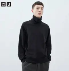 【希少】UNIQLO U スウェットタートル XXL 黒