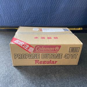 【直接引取 仙台市若林区限定】Z◎ 未使用品 Coleman コールマン PROPANE BUTANE 5103A470T Regular12缶 LPガス