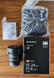 2回使用　SONY (ソニー) FE 24mm F1.4 GM SEL24F14GM　マップカメラにて2024.5.14購入の品　防湿庫保管　備品完備
