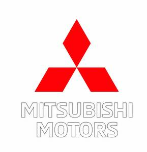 MITSUBISHI MOTORS （三菱）NEW　切り文字ステッカー　横50cm