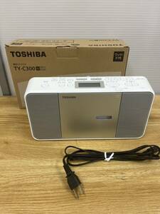 美品　TOSHIBA CDラジオ パーソナルオーディオシステム TY-C300 ホワイト 