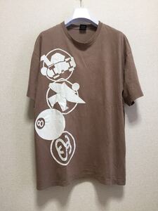 USA古着 old Stussy ステューシー 8ボール Tシャツ 半袖Tシャツ 茶系 XL