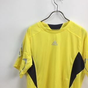 Adidas/アディダスゼロ 半袖ゲームシャツ ユニホーム サッカー CLIMA COOL イエローベース サイズO メンズ