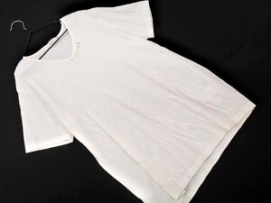 ネコポスOK BEAMS LIGHTS ビームスライツ Vネック Tシャツ sizeM/白 ■◆ ☆ ehc6 レディース