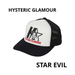 ヒステリックグラマー STAR EVIL メッシュキャップ ブラック