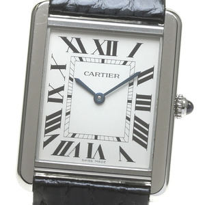 カルティエ CARTIER W5200003 タンクソロLM クォーツ メンズ 保証書付き_845706