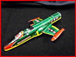 ★古いおもちゃ★ブリキ★戦闘機 US AIR FORCE★Kマーク★全長約18ｃｍ★当時もの/昭和レトロアンティークビンテージ