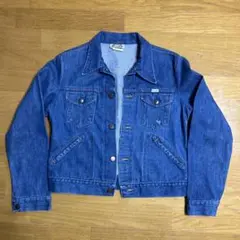 【短丈Gジャン】70’s wrangler デニムジャケット　虹タグ