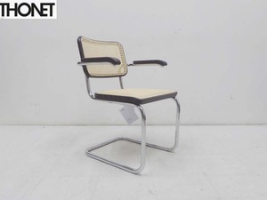 未使用品 正規品■THONET トーネット■定価35万円 カンティレバー アームチェア S64V ダイニングチェア ダークブラウン タグ付き-3