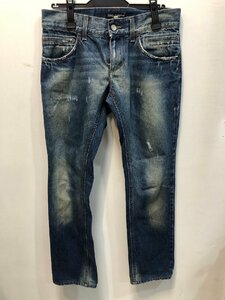 ◆DOLCE&GABBANA ドルチェ＆ガッバーナ ダメージ加工 ジーンズ デニム サイズ44 メンズ 中古◆12263★