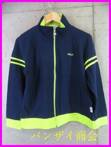 006c65◆良品です◆FILA フィラ ストレッチ スエットジャージ ジャケット/ブルゾン/ゴルフ/ポロシャツ/レディース/女性/婦人