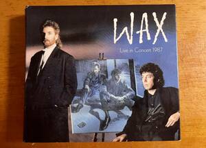 WAX (2CD+DVD)ライヴ・イン・コンサート1987 ワックス