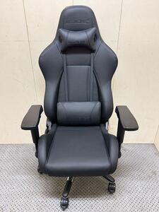 W楽D232 AKRACING ゲーミングチェア ブラックレザー オフィスチェア 革製 AKレーシング 長野市 直接引取歓迎