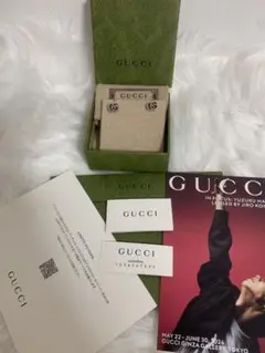 新品！GUCCI アラベスク　ダブルGピアス