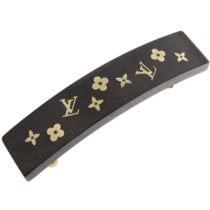 ルイヴィトン LOUIS VUITTON シルヴァニア バレッタ ヘアクリップ ウッド GP ブラウン ゴールド色 M65937 中古 新入荷 LV1643