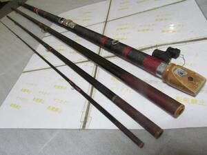 オリムピック　１７－H　グラス製　石鯛竿　約５．２５ｍ　４本継　２本仕舞　即決