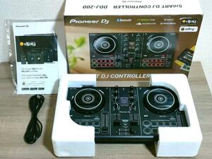 美品 Pioneer DJ DDJ-200 2ch スマート DJコントローラー