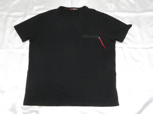 PRADA プラダ 半袖Tシャツ 黒 プラダジャパン サイズL メンズ