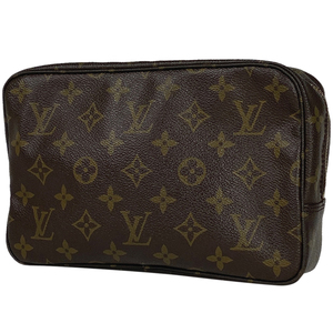 ルイ・ヴィトン Louis Vuitton トゥルース トワレット 23 メイク セカンドバッグ 化粧ポーチ モノグラム ブラウン M47524 レディース 中古