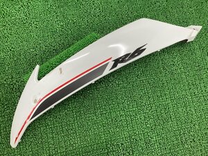 YZF-R6 サイドカウル 左 パール 13S ヤマハ 純正 中古 バイク 部品 RJ15 ペイント素材に 割れ欠け無し 品薄 希少品 車検 Genuine