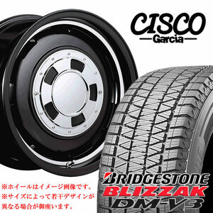 265/70R16×7J 139.7-6穴 +25 ブリヂストン DM-V3 2023年製 ガルシア シスコ セミグロスブラック 会社宛 送料無料 在庫要確認 ランクル