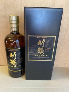 NIKKA ニッカ 竹鶴 ピュアモルト 旧 黒ラベル ウイスキー 700ml 43％　　箱付き　カートン　①