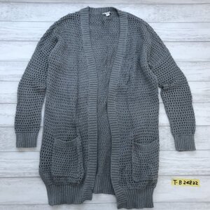 GAP ギャップ レディース 鍵編み ニットカーディガン 小さいサイズ XS グレー