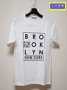 BARCEDOS バルセドス Tシャツ 半袖 メンズM ホワイト BROOKLYN 中古B 【送料無料】 A-8339