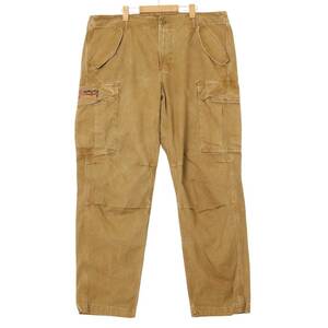 DENIM&SUPPLY RALPH LAUREN デニムアンドサプライ ラルフローレン カーゴパンツ ライトブラウン (メンズ W40) 中古 古着 A2460