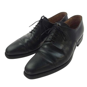 CROCKETT&JONES クロケットアンドジョーンズ 25140 Norwich ノリッチ ストレートチップ レザー シューズ ブラック系 8.5【中古】