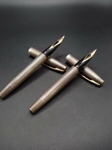 ★SHEAFFER/シェーファー　万年筆　2本まとめ　ペン先　14k　STERLING SILVER スターリングシルバー　現状品　0510SA