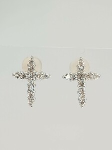 ☆k18wg★天然ダイヤ0.20ct☆ピアス☆54