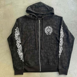 CHROME HEARTS CEMRTY PRINT ZIP HOODIE Lサイズ クロムハーツ セムティ プリント ジップ フーディー パーカー